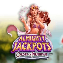 Almighty Jackpots: Garden of Persephone logo – Jackpots by Novomatic at Spinfin Casino