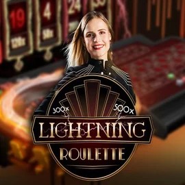 Lightning Roulette logo by Evolution at Spinfin Casino