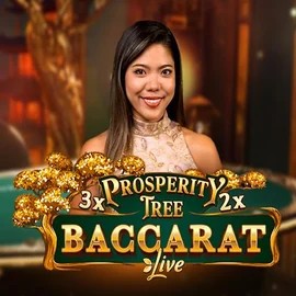 Prosperity Tree Baccarat slot icon by Evolution, available at Spinfin Casino