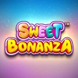 Sweet Bonanza online game logo by Pragmatic Play on spinfinn.ch