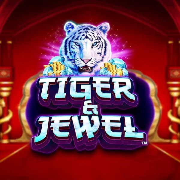 Official Slots logo: Tiger and Jewel by Greentube at Spinfin Casino